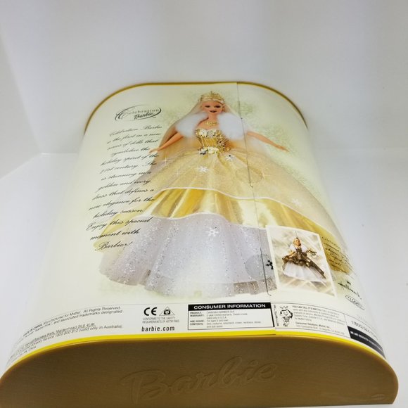 Holiday Celebration Special Edition 2000 Barbie Doll Gold Millennium Barbie - Picture 11 of 11